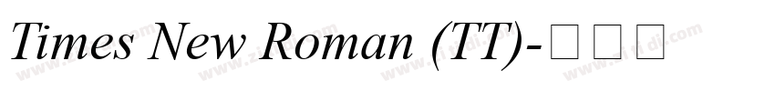 Times New Roman (TT)字体转换